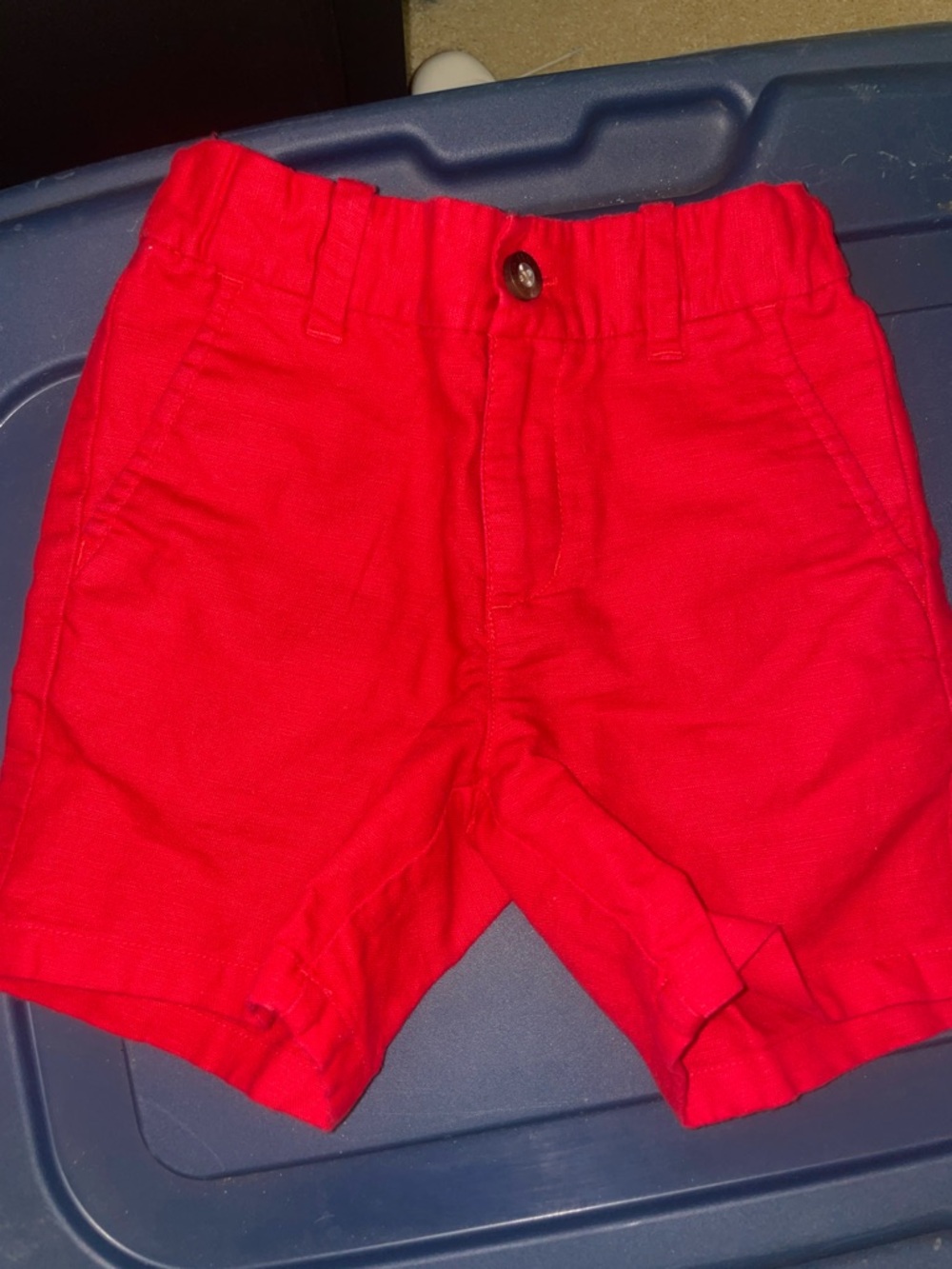 Janie and Jack Red Elastic Waist Toddler Shorts